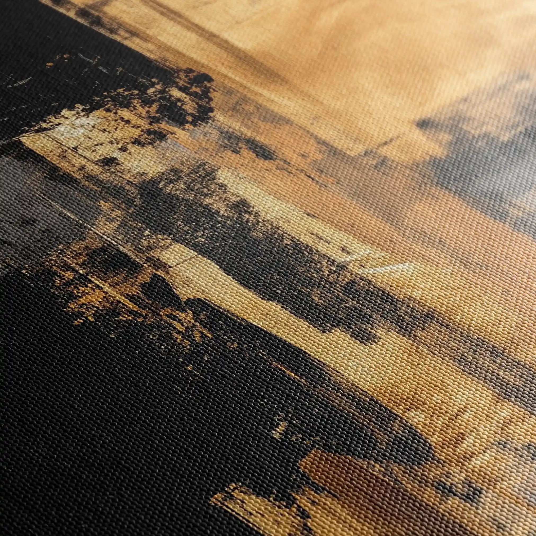 Abstract 2116 Canvas Art 60 x 40 cm / Black
