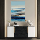 Abstract 2118 Canvas Art 18" x 24" / 45 x 60 cm / Black