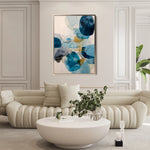 Abstract 2119 Canvas Art 18" x 24" / 45 x 60 cm / Black