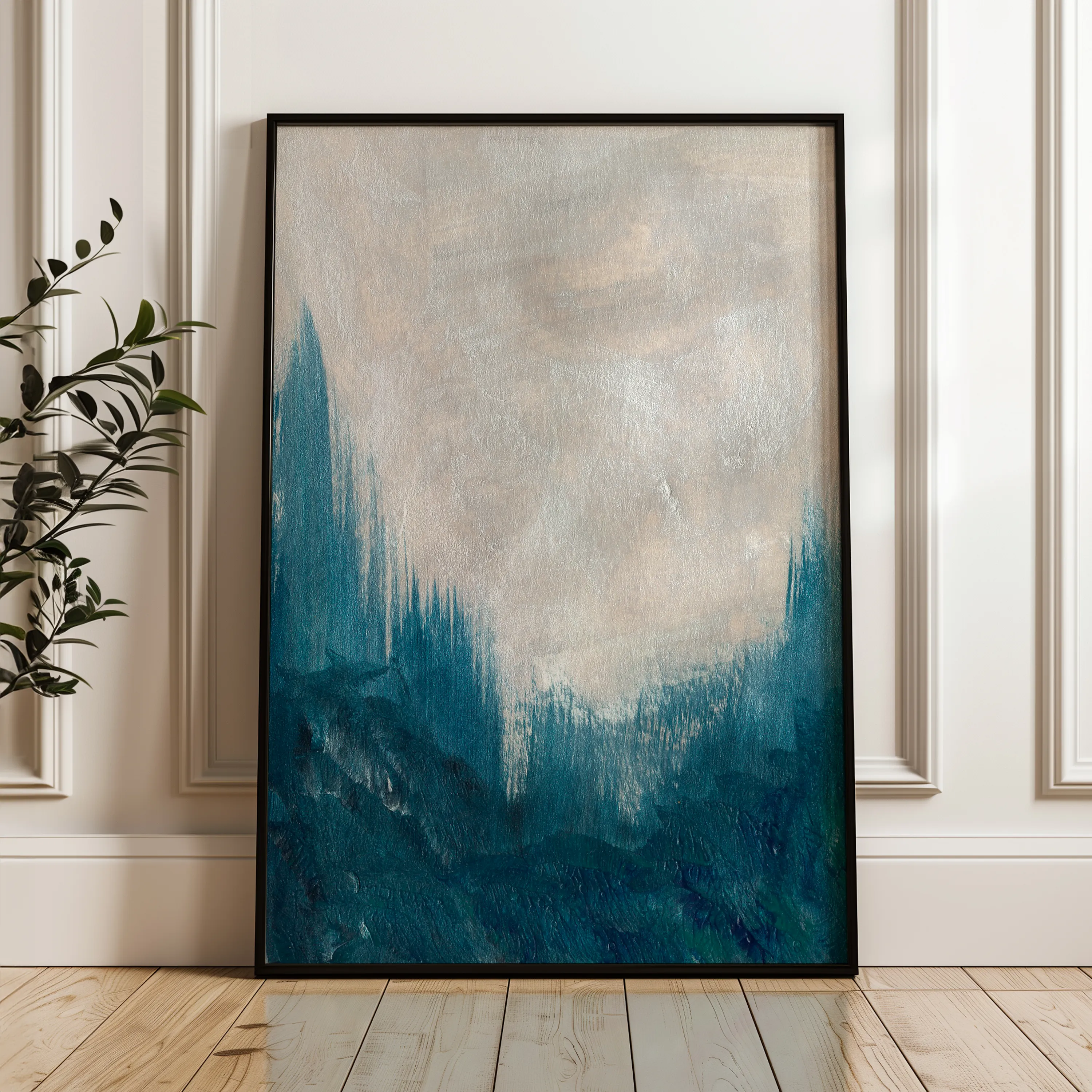 Abstract 212 Canvas Art 18" x 24" / 45 x 60 cm / Black