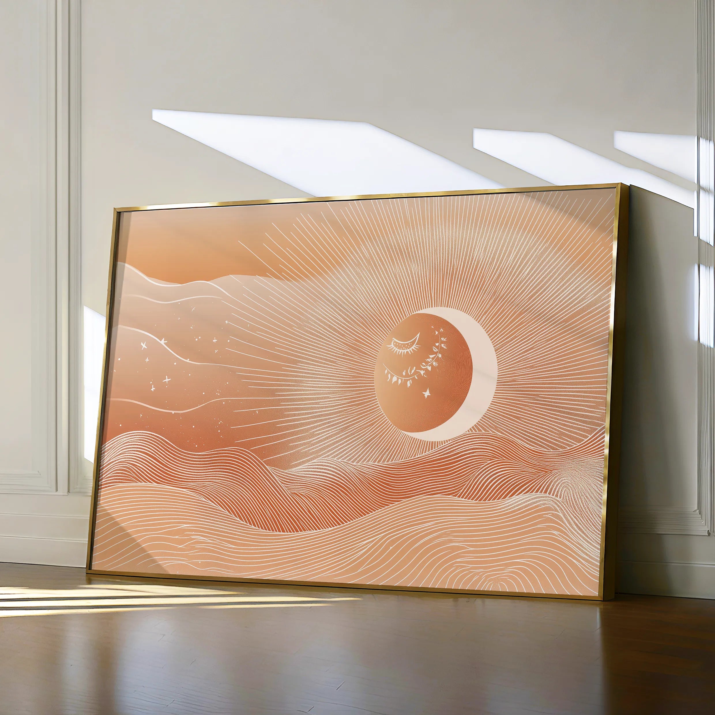 Boho 212 Canvas Art 18" x 24" / 45 x 60 cm / Black