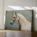 Horses 212 Canvas Art 18" x 24" / 45 x 60 cm / Black