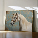 Horses 212 Canvas Art 18" x 24" / 45 x 60 cm / Black
