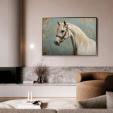 Horses 212 Canvas Art 18" x 24" / 45 x 60 cm / Black
