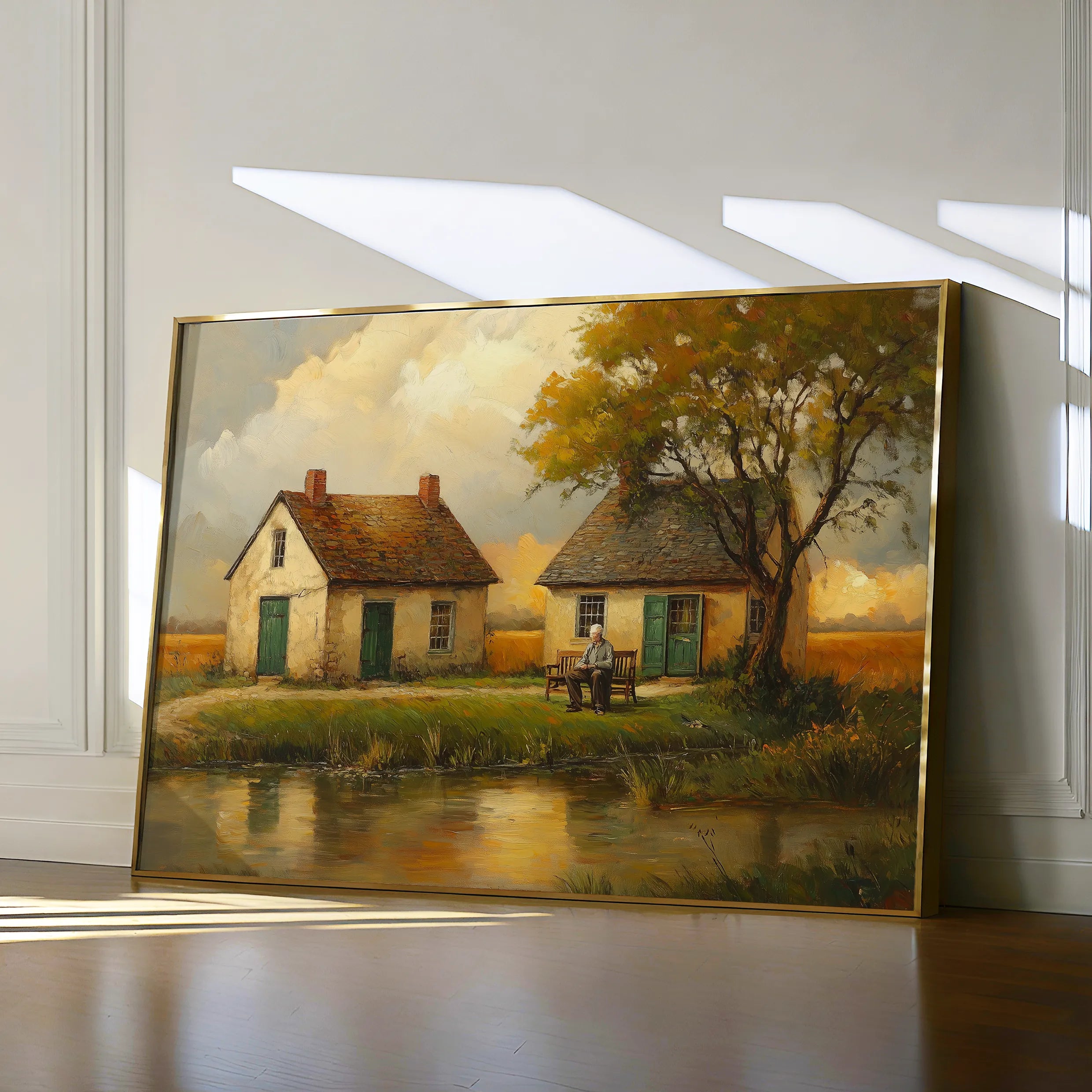 Landscape 212 Canvas Art 18" x 24" / 45 x 60 cm / Black