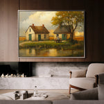 Landscape 212 Canvas Art 18" x 24" / 45 x 60 cm / Black