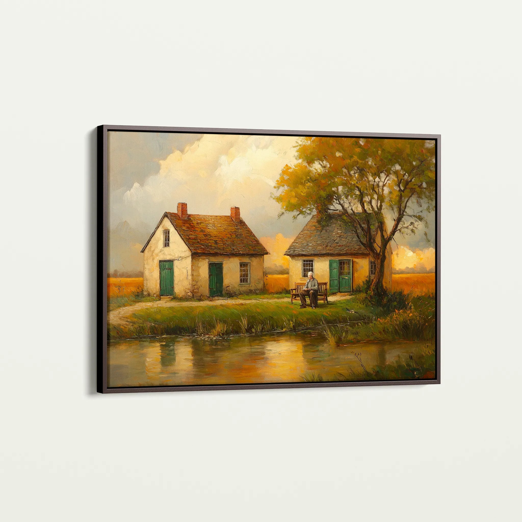 Landscape 212 Canvas Art 18" x 24" / 45 x 60 cm / Black