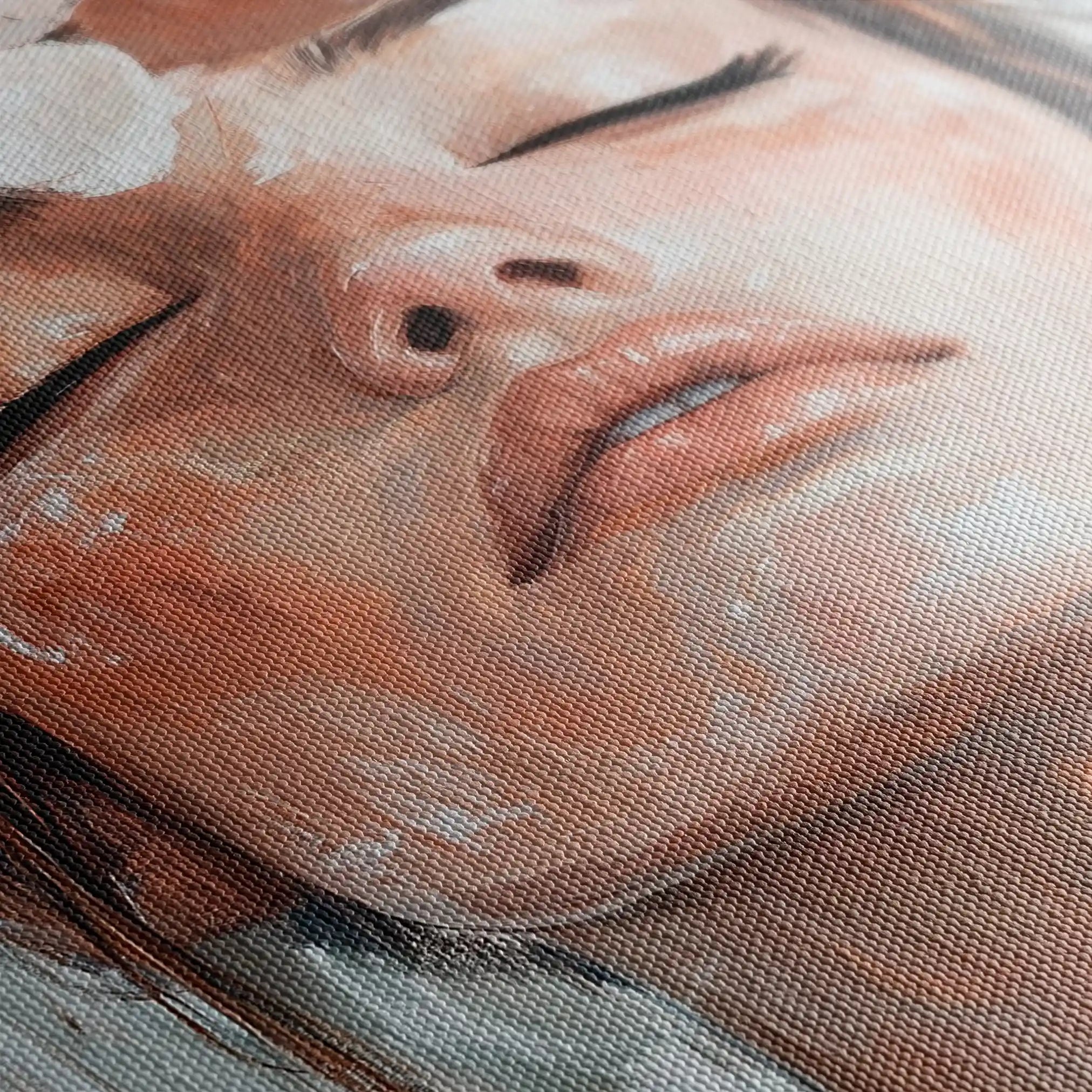 Portrait 212 Canvas Art 60 x 40 cm / Black