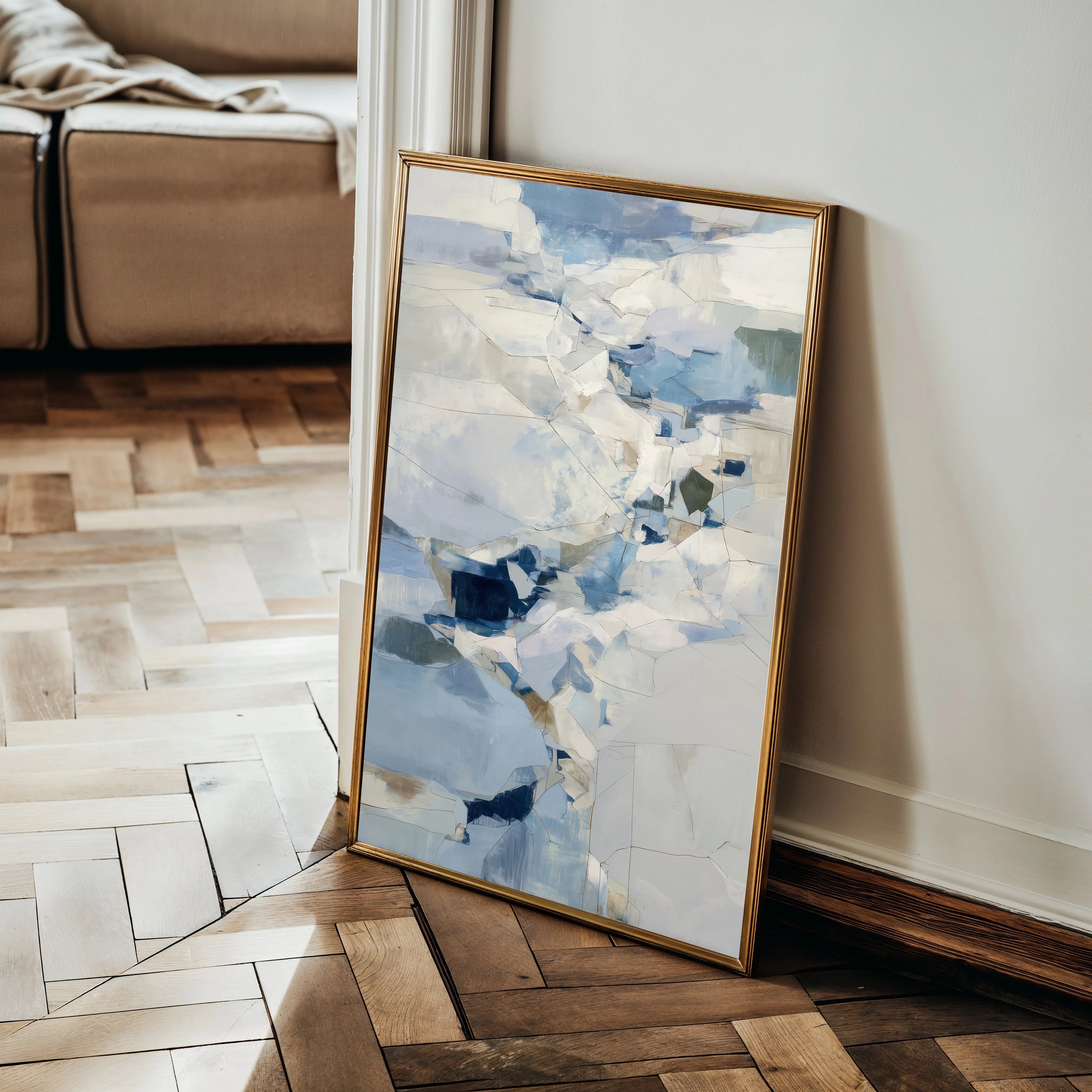 Abstract 2120 Canvas Art 18" x 24" / 45 x 60 cm / Black