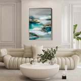 Abstract 2122 Canvas Art 18" x 24" / 45 x 60 cm / Black