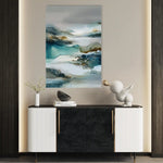 Abstract 2122 Canvas Art 60 x 40 cm / Black