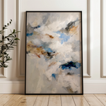 Abstract 2123 Canvas Art 18" x 24" / 45 x 60 cm / Black