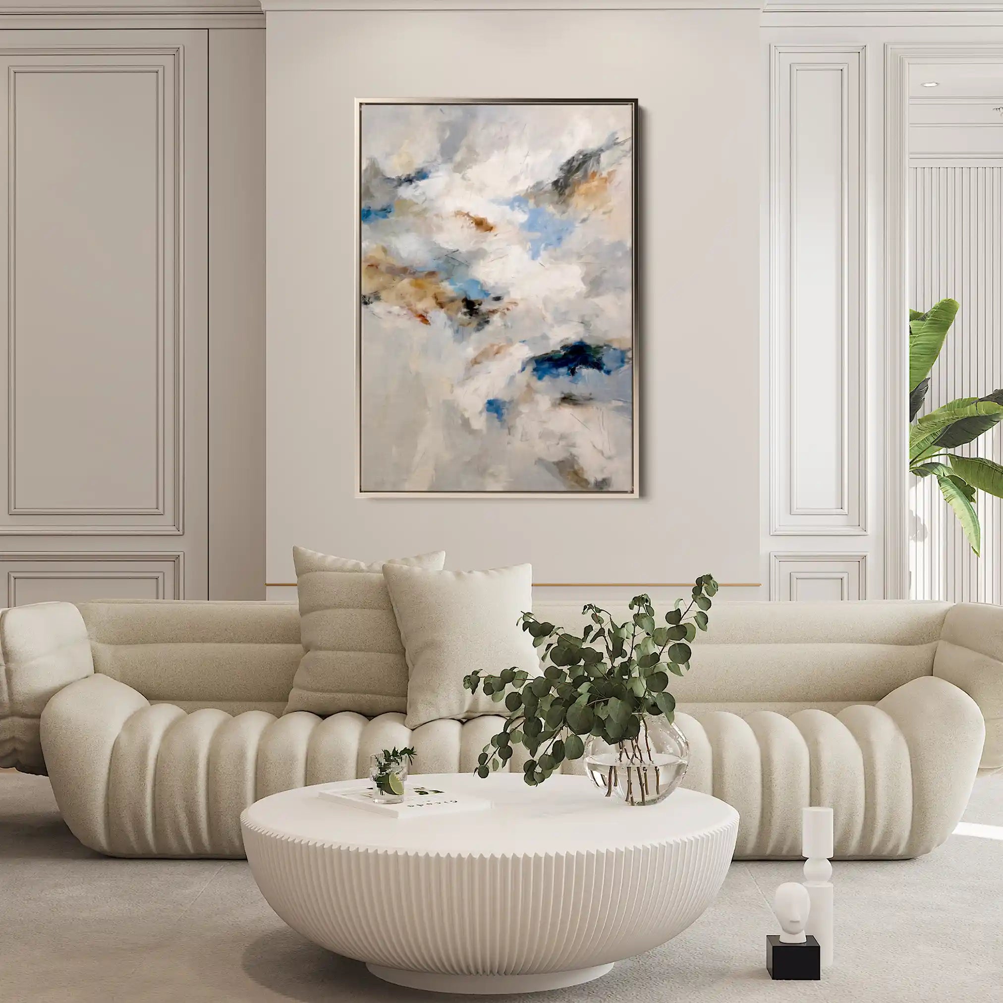 Abstract 2123 Canvas Art 60 x 40 cm / Black