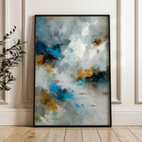 Abstract 2124 Canvas Art 18" x 24" / 45 x 60 cm / Black