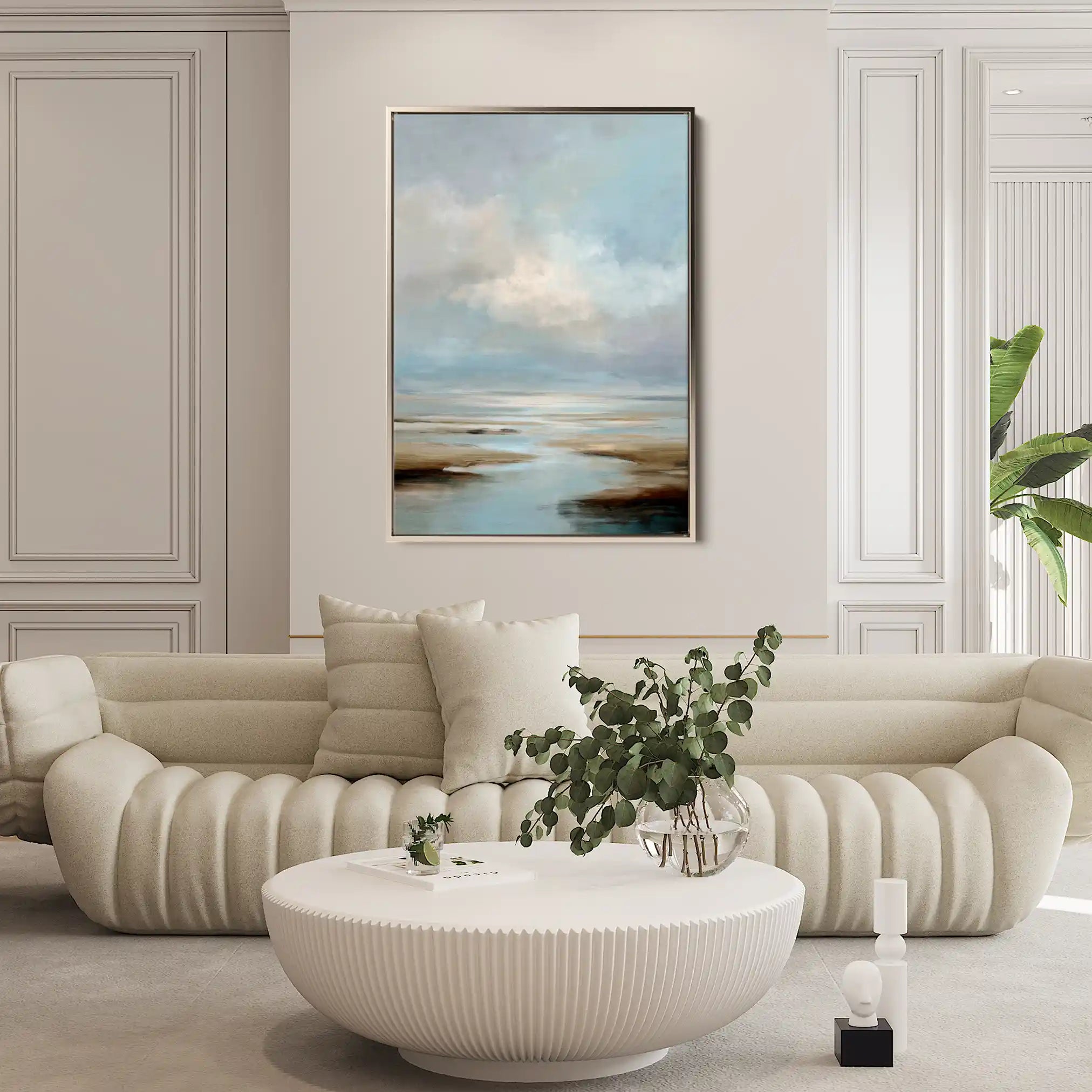 Abstract 2125 Canvas Art 60 x 40 cm / Black