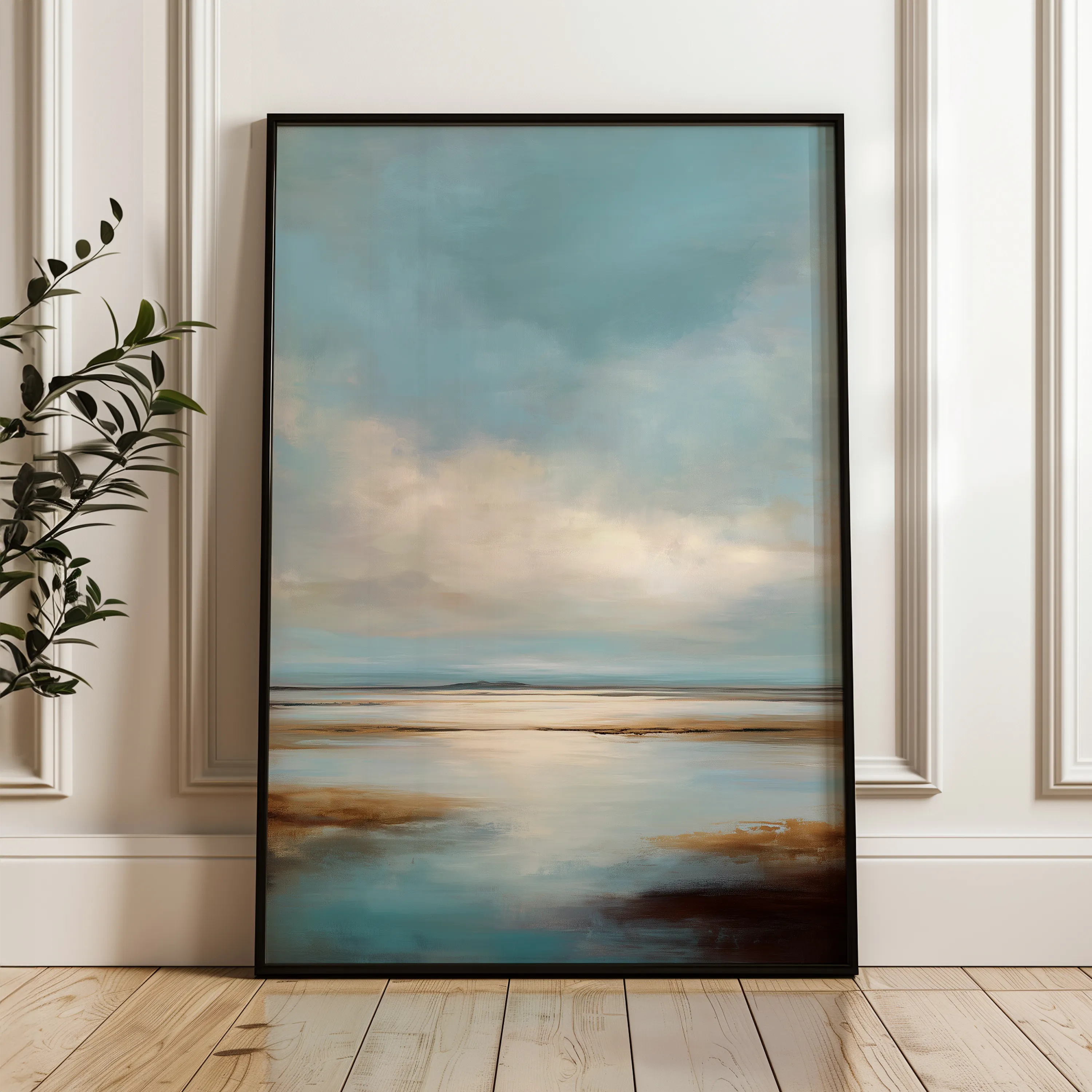 Abstract 2126 Canvas Art 18" x 24" / 45 x 60 cm / Black