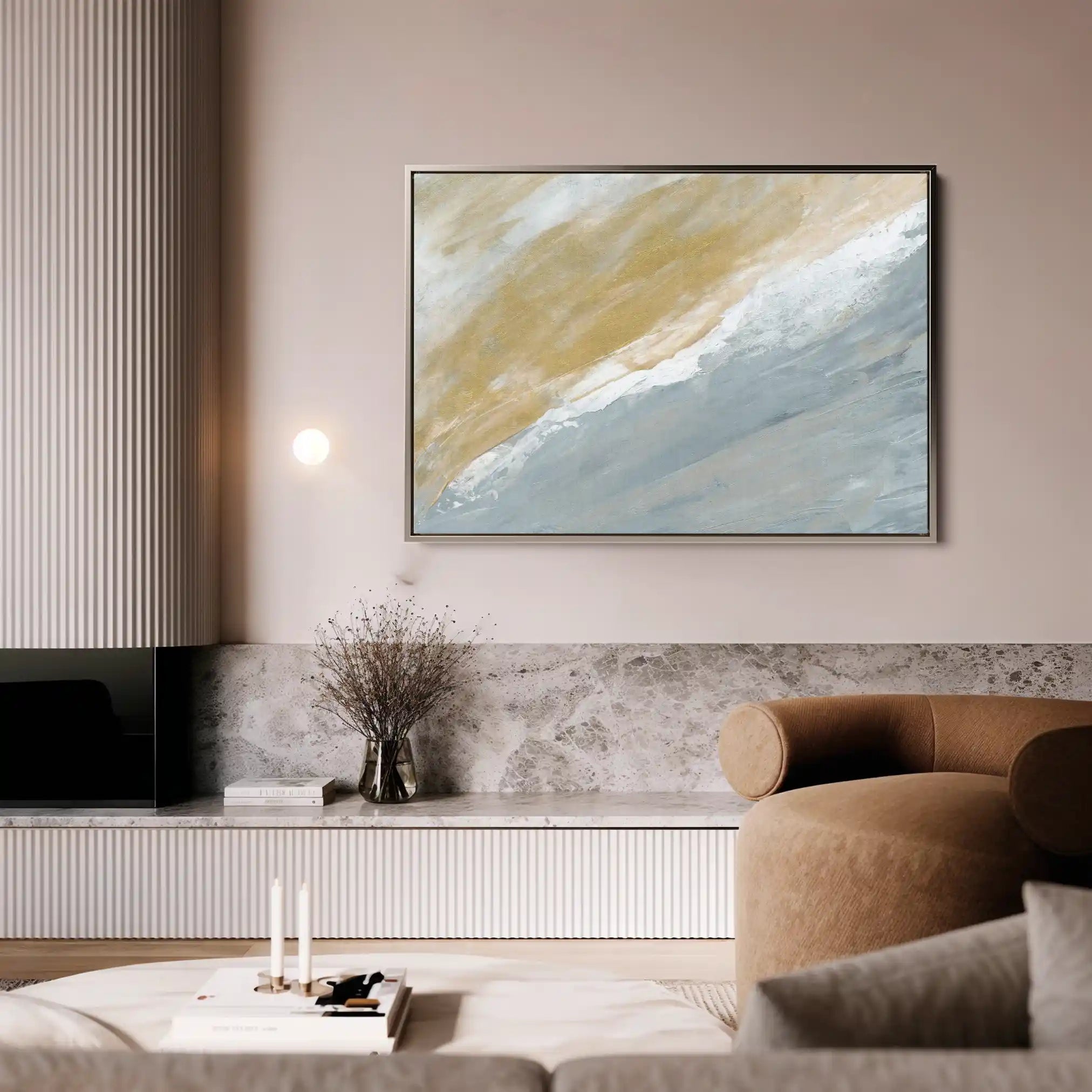 Abstract 213 Canvas Art 18" x 24" / 45 x 60 cm / Black