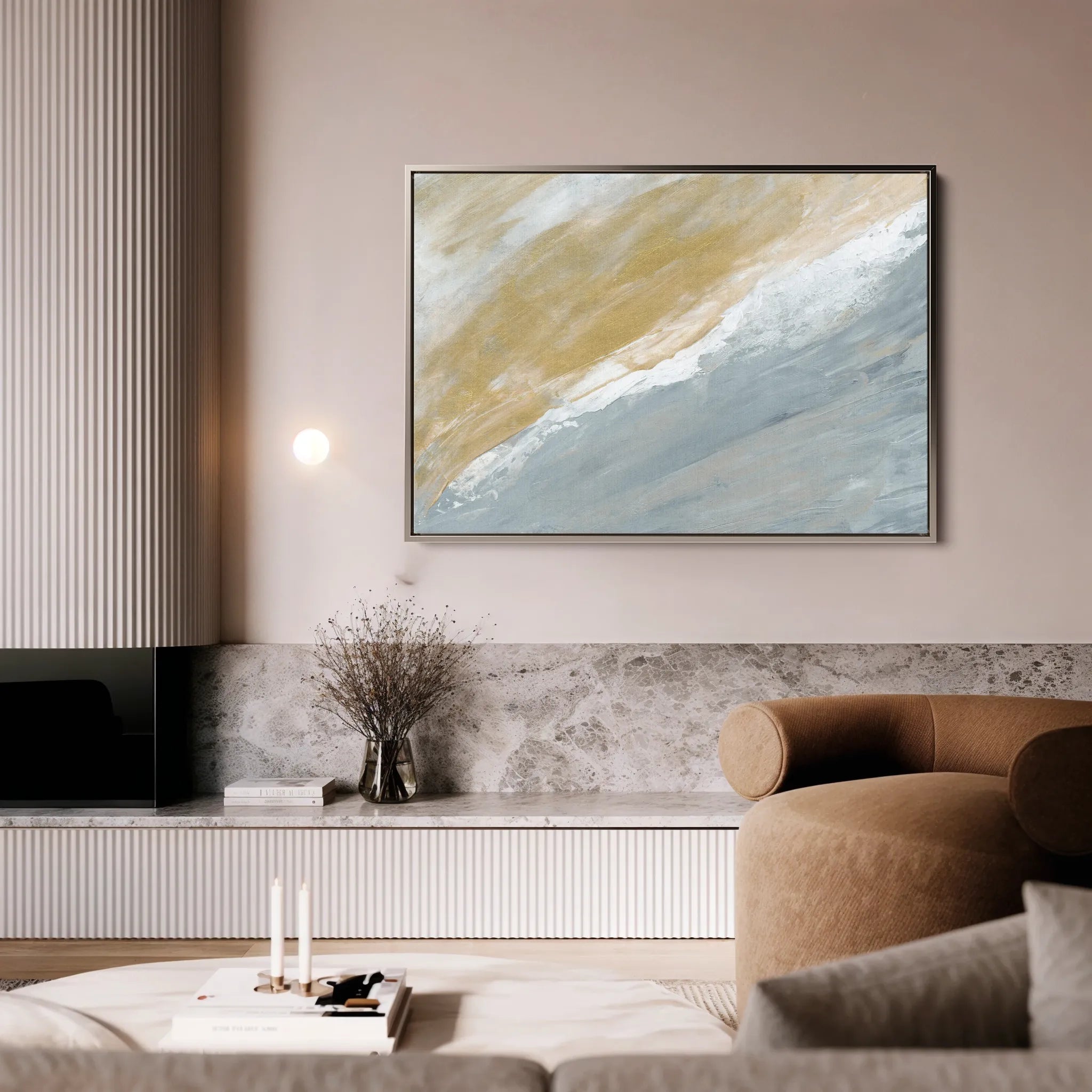 Abstract 213 Canvas Art 18" x 24" / 45 x 60 cm / Black