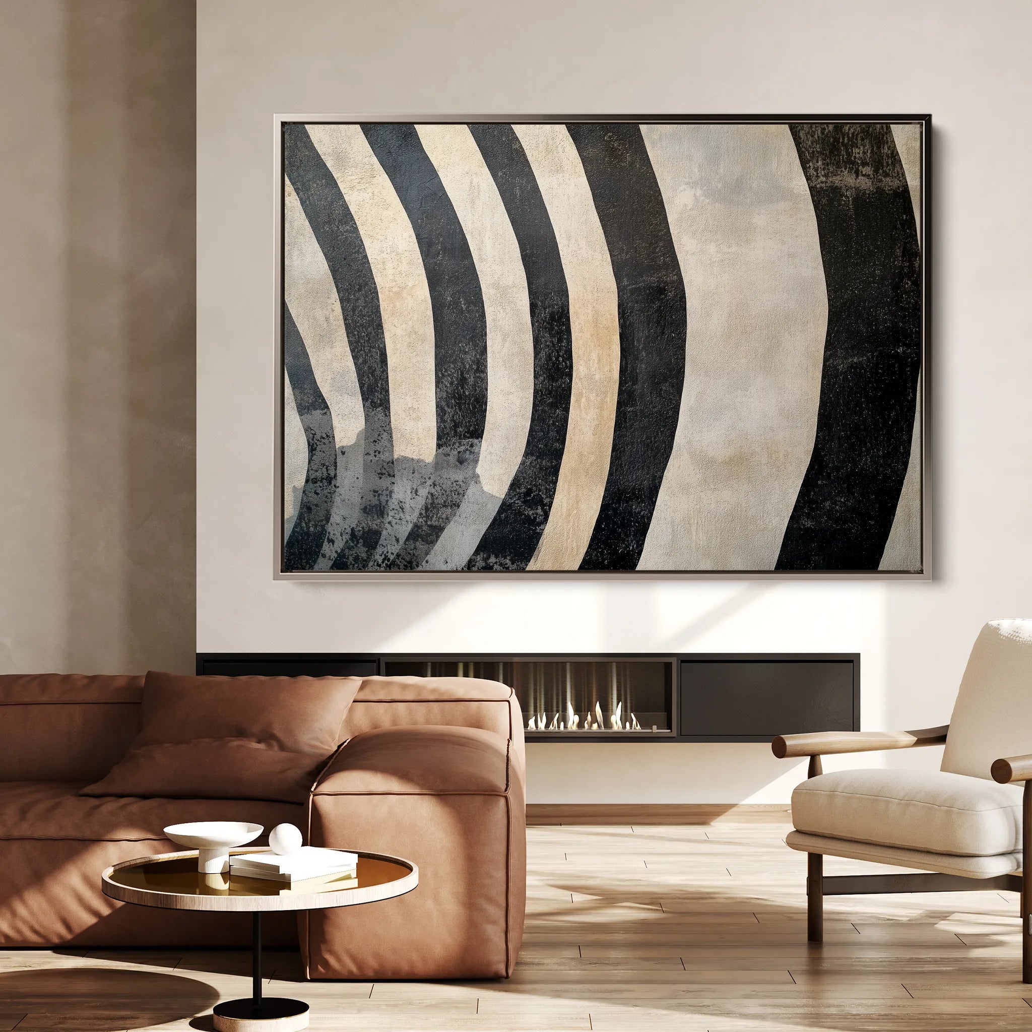 Animals 213 Canvas Art 18" x 24" / 45 x 60 cm / Black