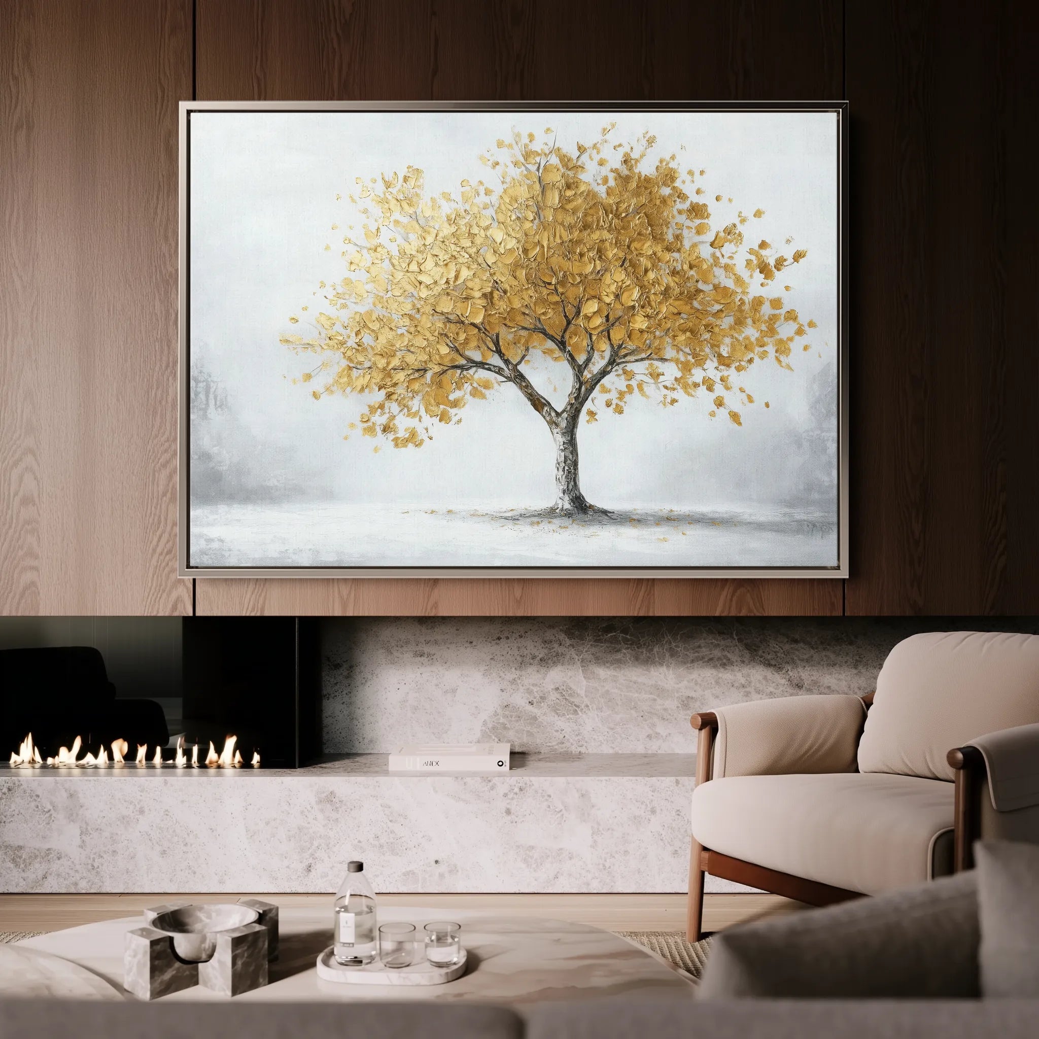 Landscape 213 Canvas Art 18" x 24" / 45 x 60 cm / Black