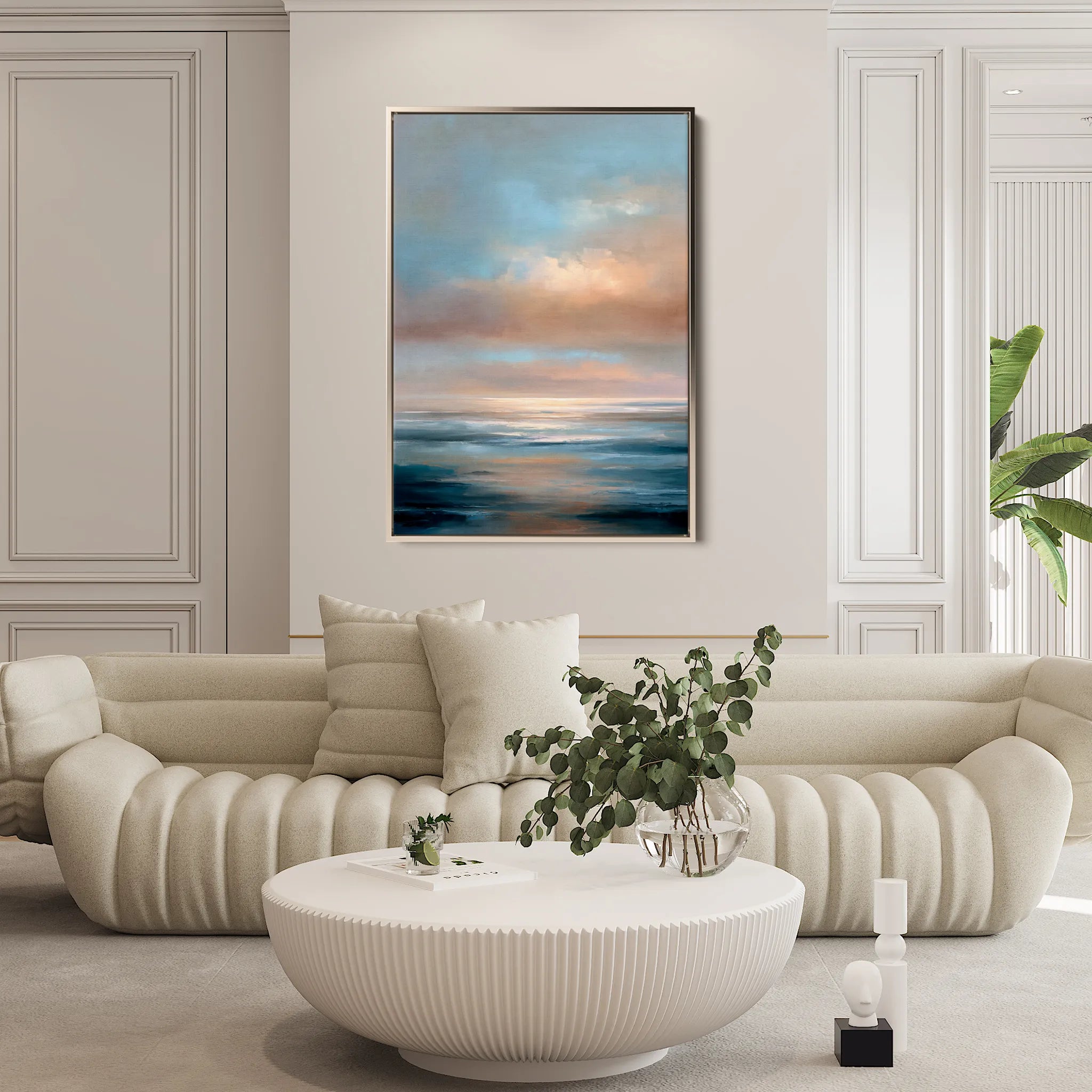 Abstract 2131 Canvas Art 18" x 24" / 45 x 60 cm / Black