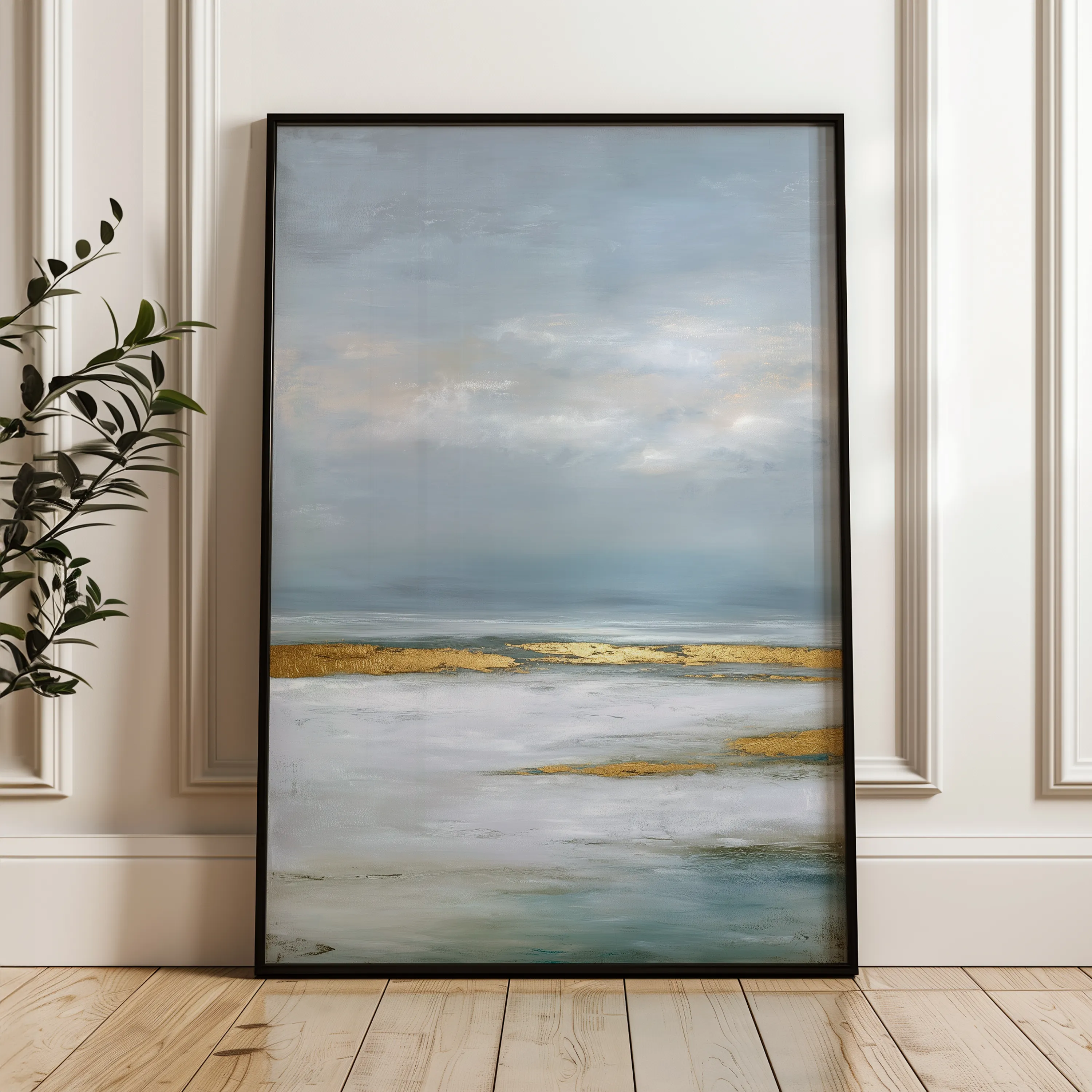 Abstract 2132 Canvas Art 18" x 24" / 45 x 60 cm / Black