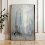 Abstract 2135 Canvas Art 18" x 24" / 45 x 60 cm / Black