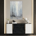 Abstract 2135 Canvas Art 18" x 24" / 45 x 60 cm / Black