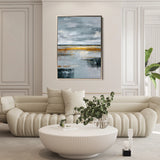Abstract 2136 Canvas Art 18" x 24" / 45 x 60 cm / Black