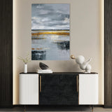 Abstract 2136 Canvas Art 18" x 24" / 45 x 60 cm / Black