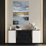Abstract 2136 Canvas Art 60 x 40 cm / Black
