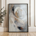 Abstract 2137 Canvas Art 18" x 24" / 45 x 60 cm / Black