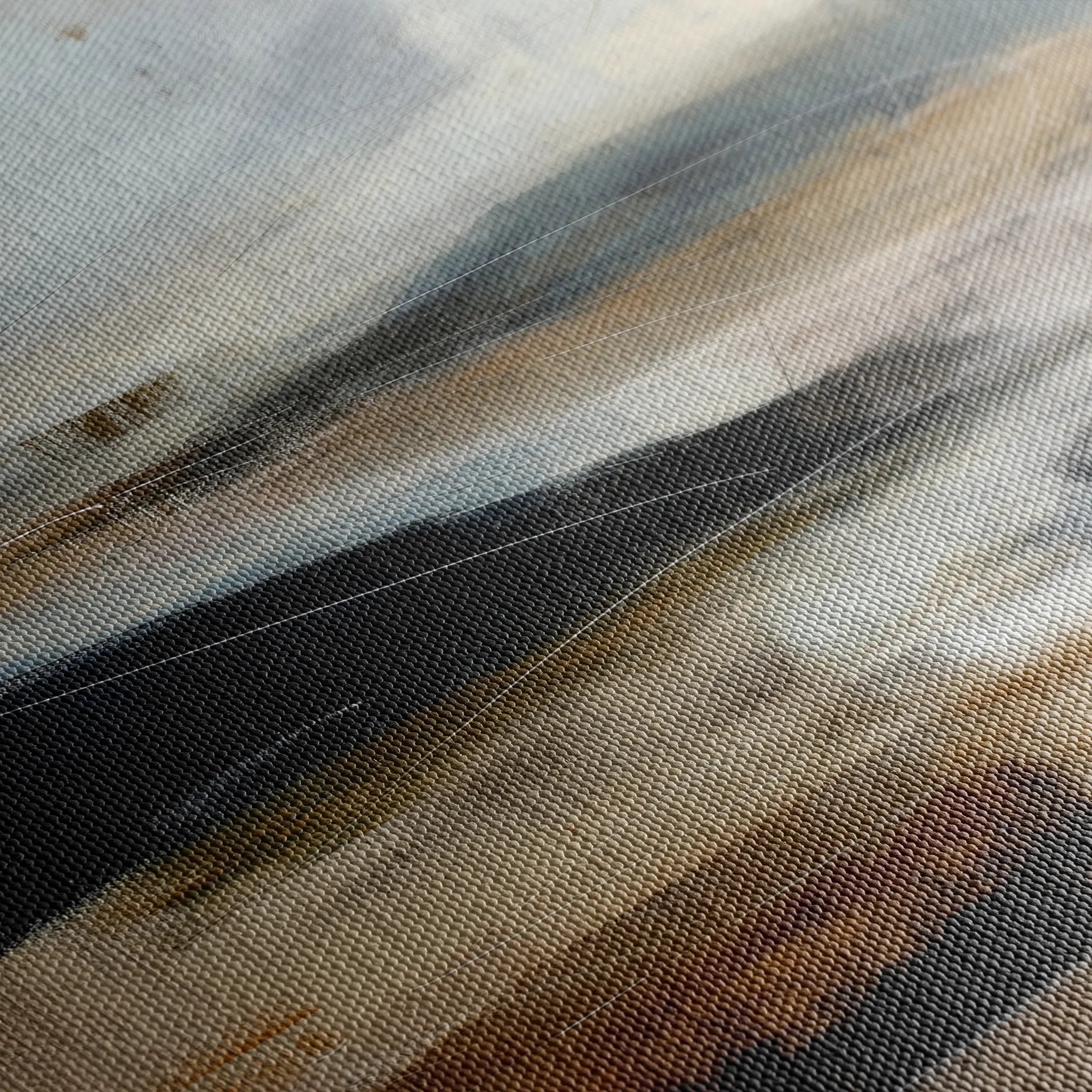 Abstract 2138 Canvas Art 18" x 24" / 45 x 60 cm / Black