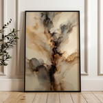 Abstract 2139 Canvas Art 60 x 40 cm / Black