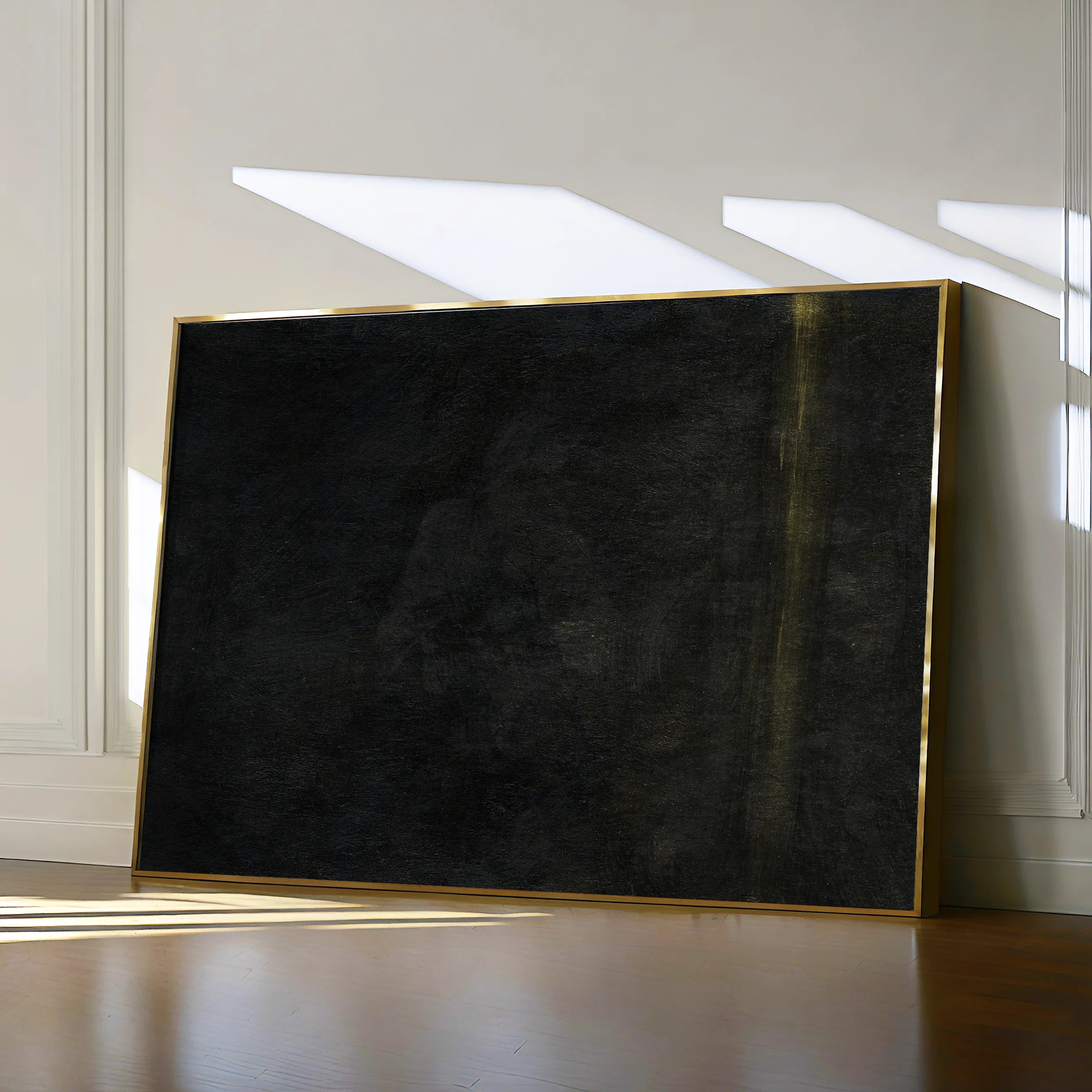Abstract 214 Canvas Art 18" x 24" / 45 x 60 cm / Black