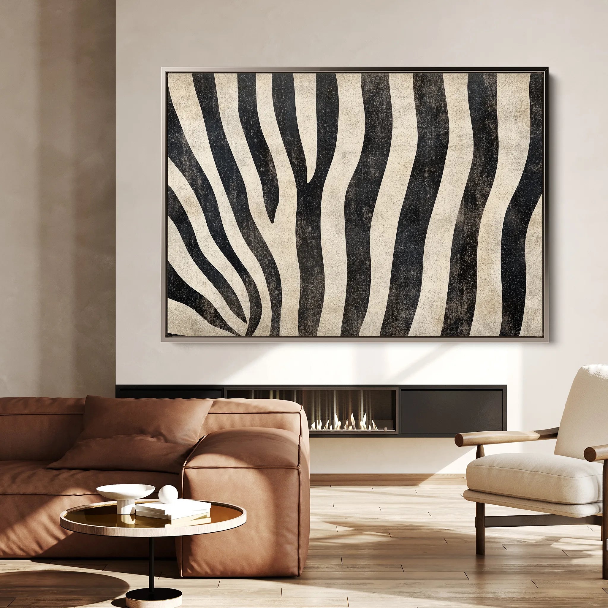 Animals 214 Canvas Art 18" x 24" / 45 x 60 cm / Black