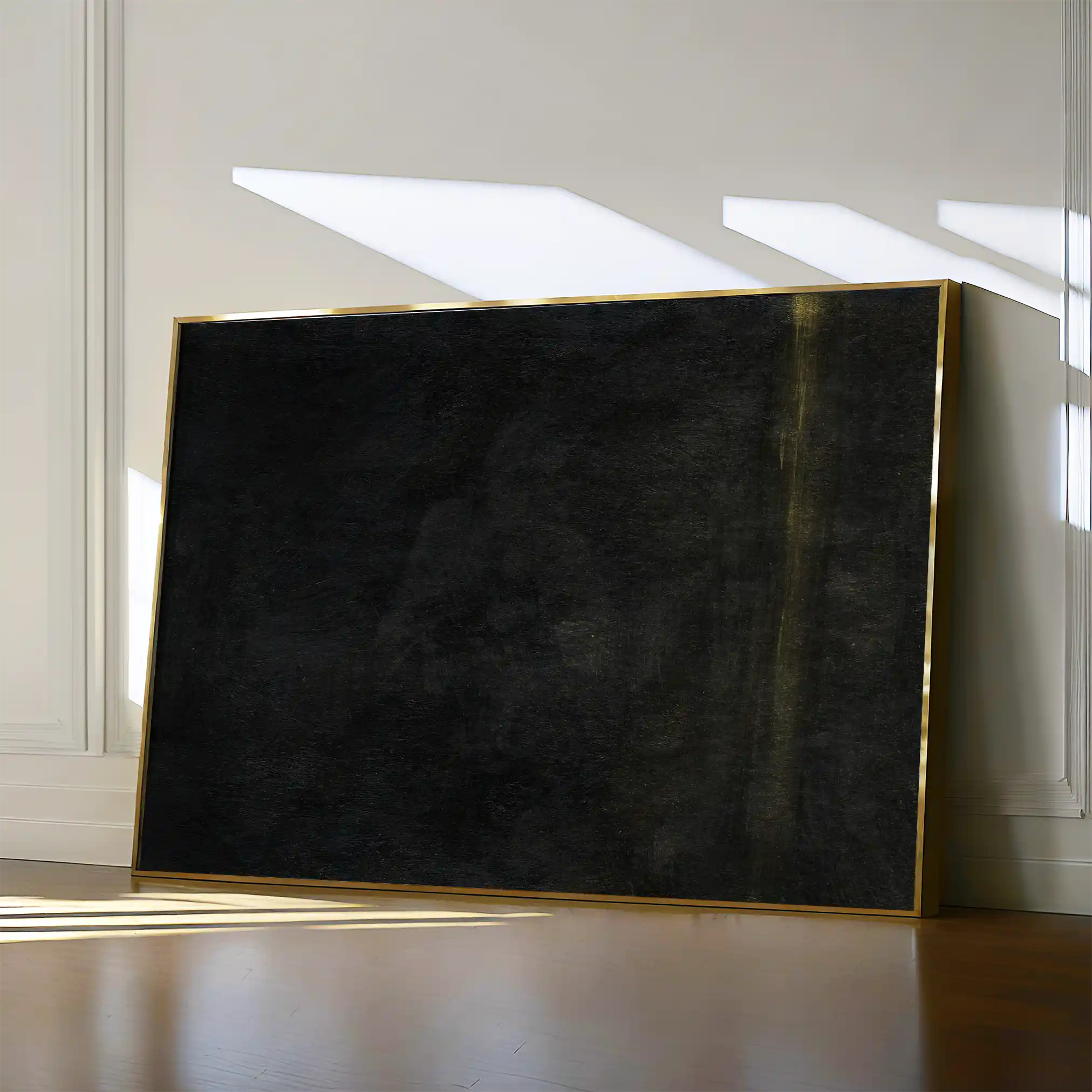 Abstract 214 Canvas Art 60 x 40 cm / Black