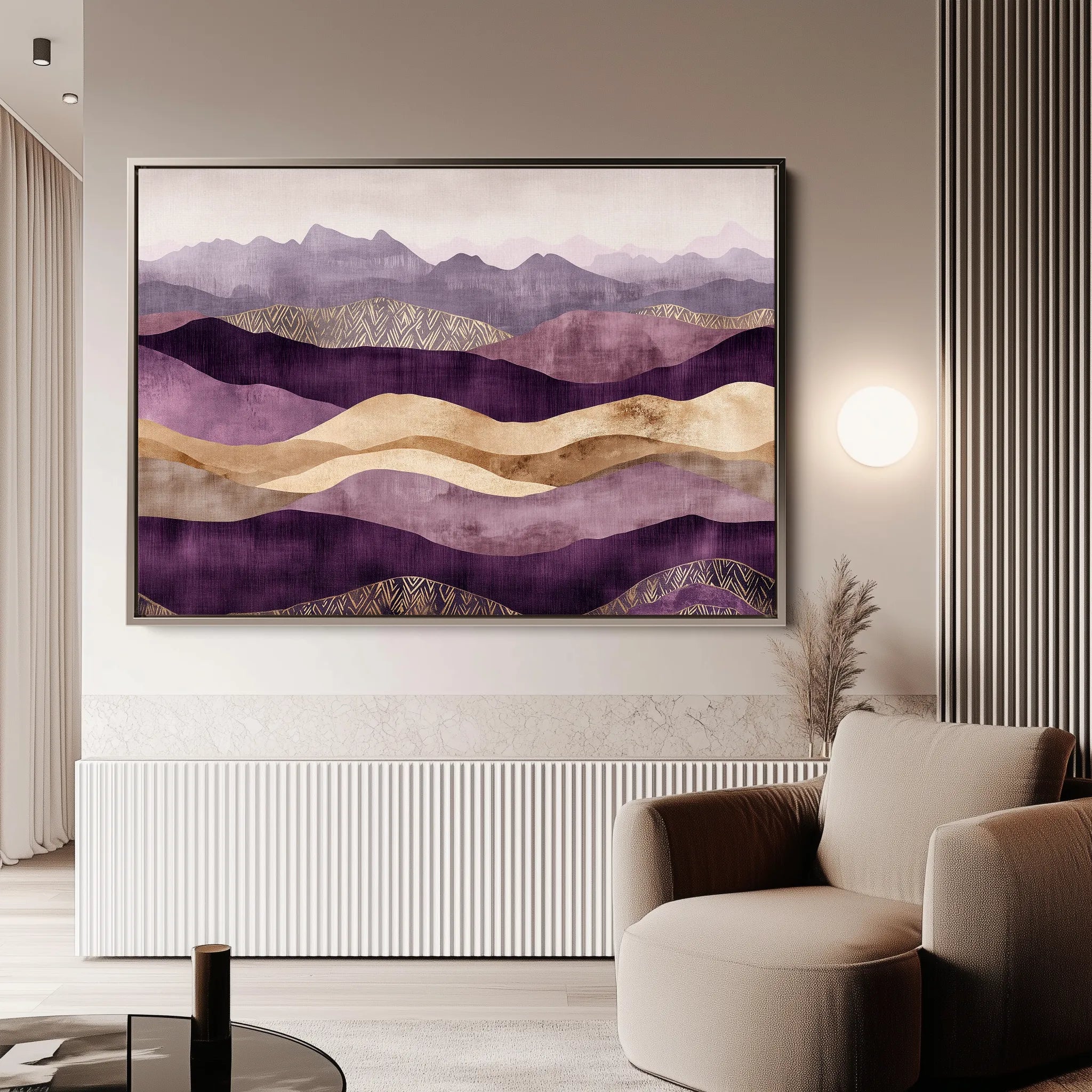 Boho 214 Canvas Art 18" x 24" / 45 x 60 cm / Black