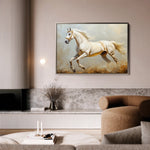 Horses 214 Canvas Art 18" x 24" / 45 x 60 cm / Black