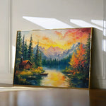 Landscape 214 Canvas Art 18" x 24" / 45 x 60 cm / Black