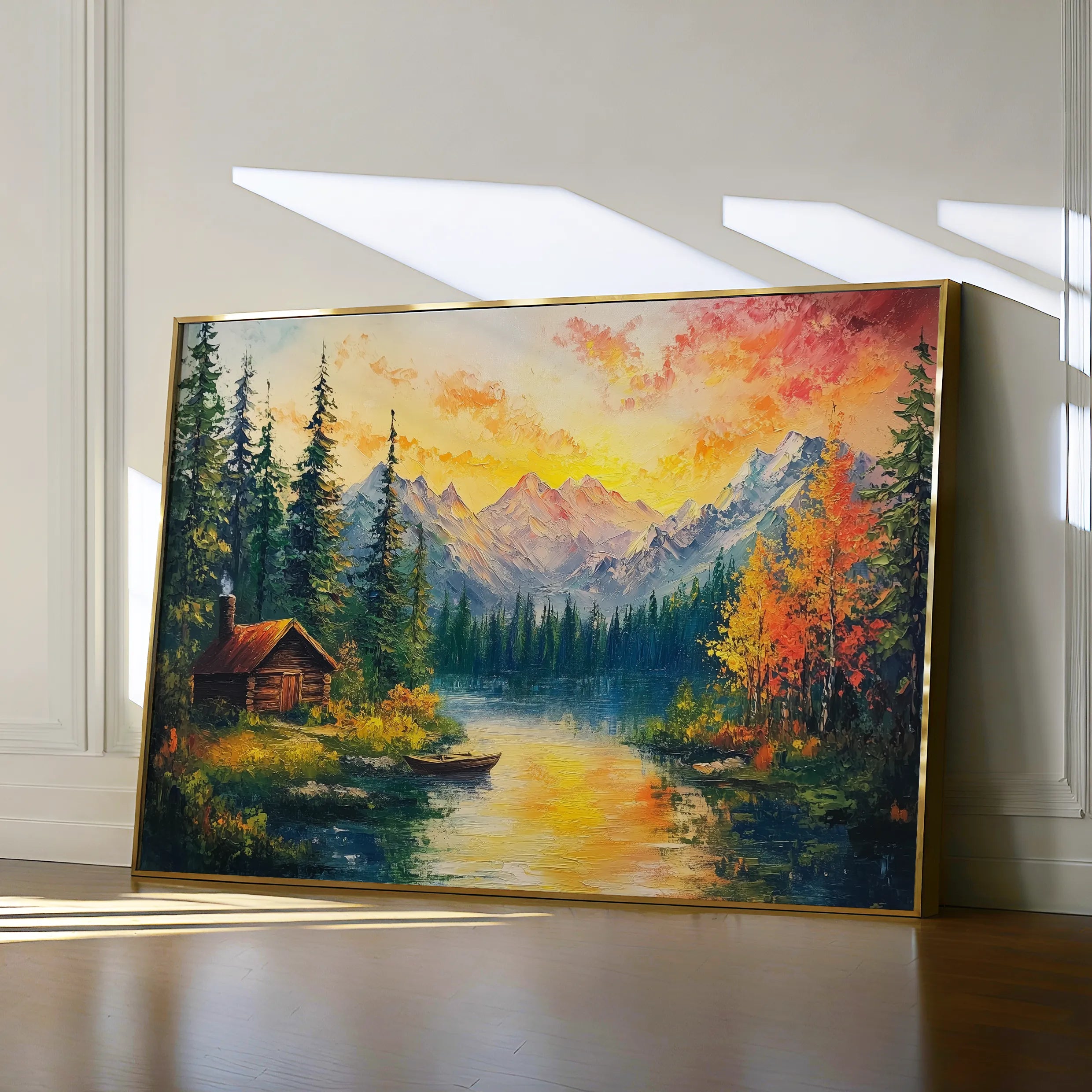 Landscape 214 Canvas Art 18" x 24" / 45 x 60 cm / Black
