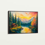 Landscape 214 Canvas Art 18" x 24" / 45 x 60 cm / Black