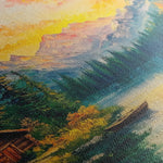 Landscape 214 Canvas Art 18" x 24" / 45 x 60 cm / Black