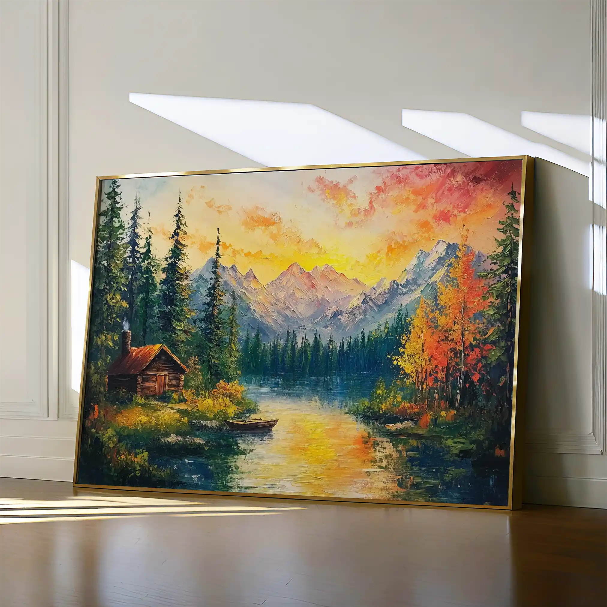 Landscape 214 Canvas Art 60 x 40 cm / Black
