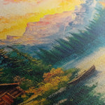 Landscape 214 Canvas Art 60 x 40 cm / Black
