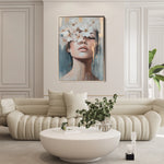 Portrait 214 Canvas Art 18" x 24" / 45 x 60 cm / Black