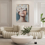 Portrait 214 Canvas Art 18" x 24" / 45 x 60 cm / Black