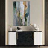 Abstract 2140 Canvas Art 18" x 24" / 45 x 60 cm / Black