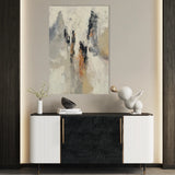 Abstract 2142 Canvas Art 18" x 24" / 45 x 60 cm / Black