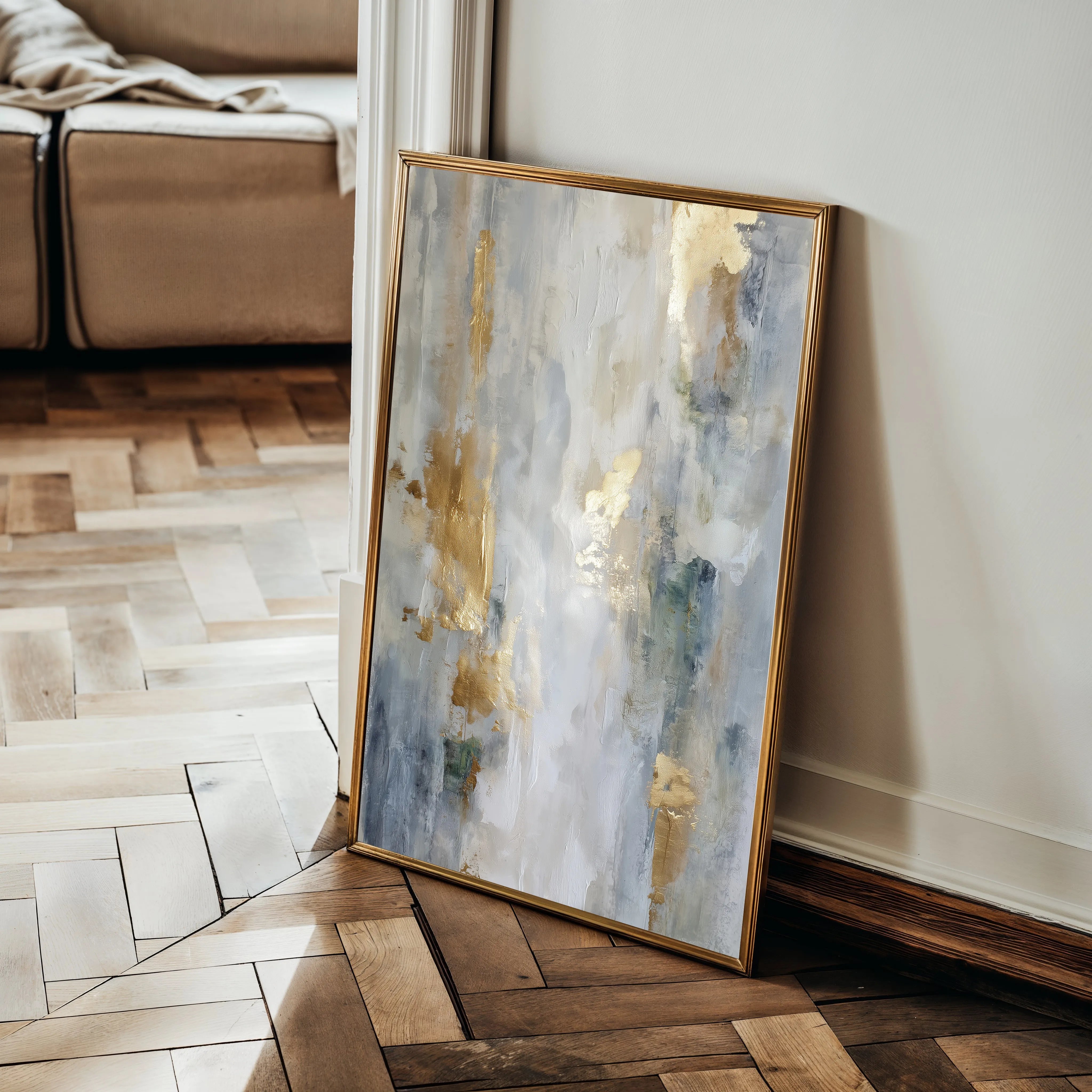 Abstract 2143 Canvas Art 18" x 24" / 45 x 60 cm / Black